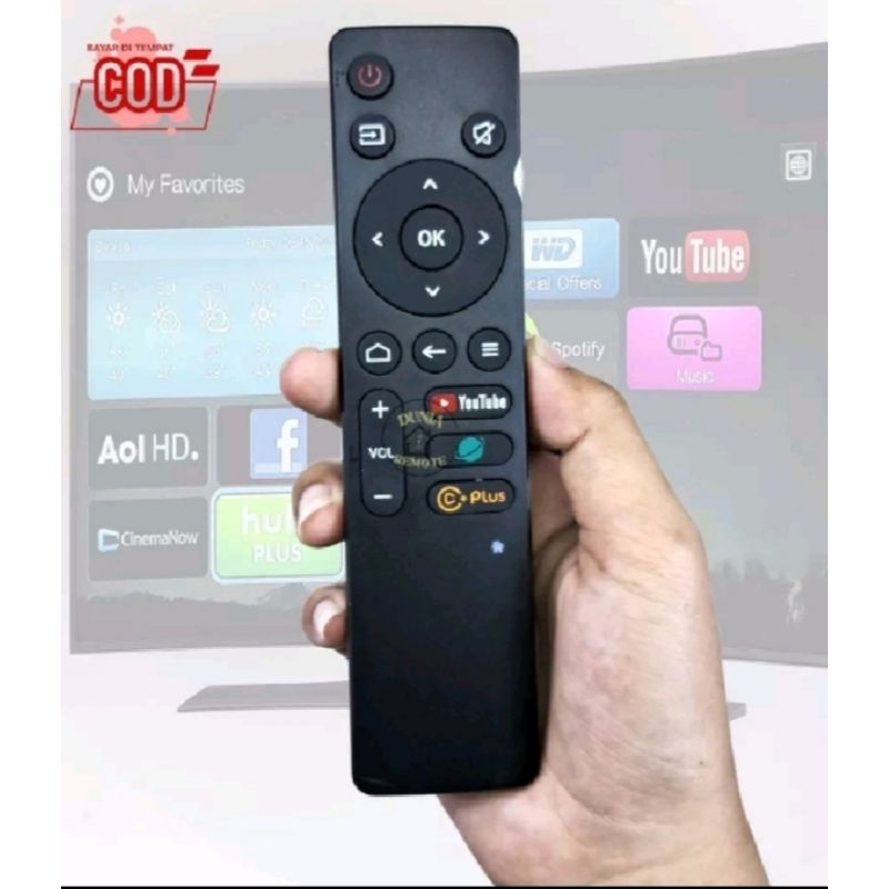 Remot remote android tv cooca