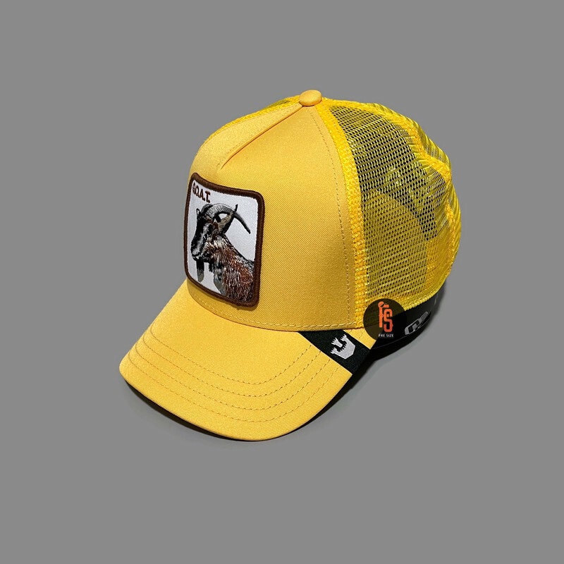 TOPI ORIGINAL GOORIN BROS TRUCKER TONAL GOAT YELLOW