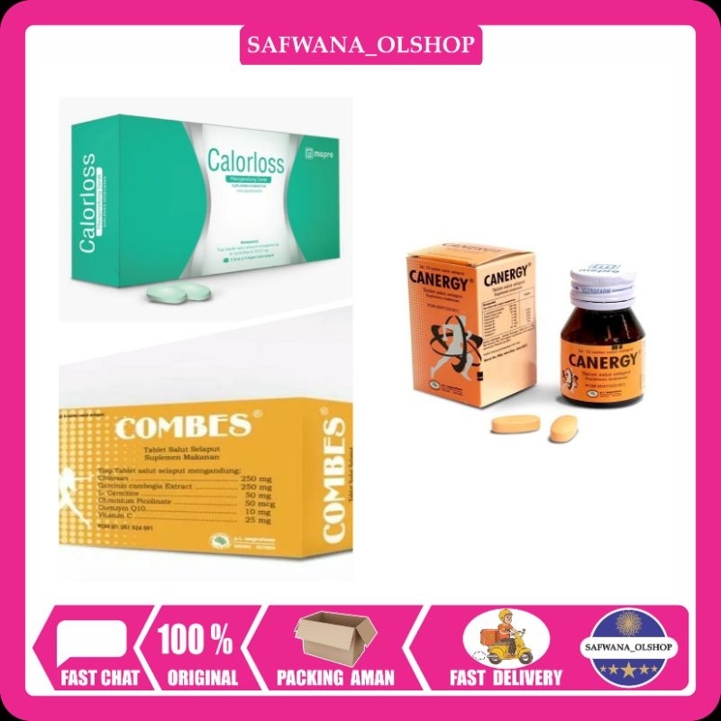 Calorloss obat pelangsing 30 tablet obat diet detox/obat diet 100% original