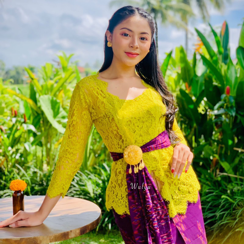 Kebaya jadi brokat semiprancis premium model lengan panjang