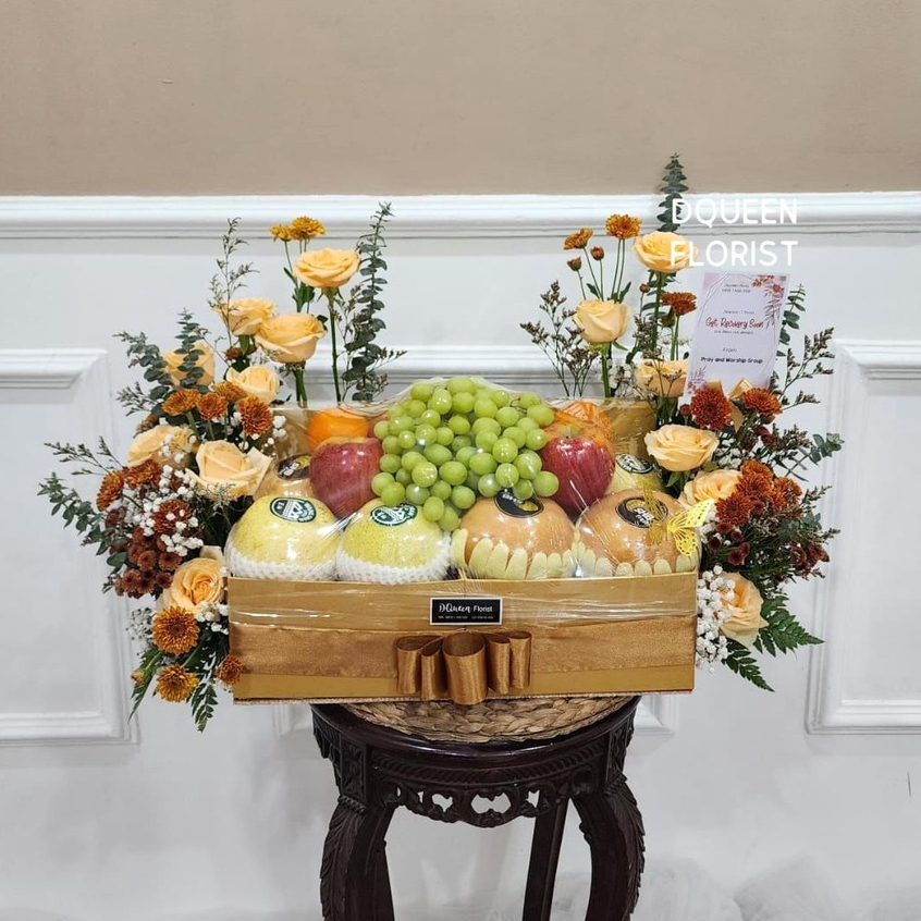 bingkisan hampers buah bunga