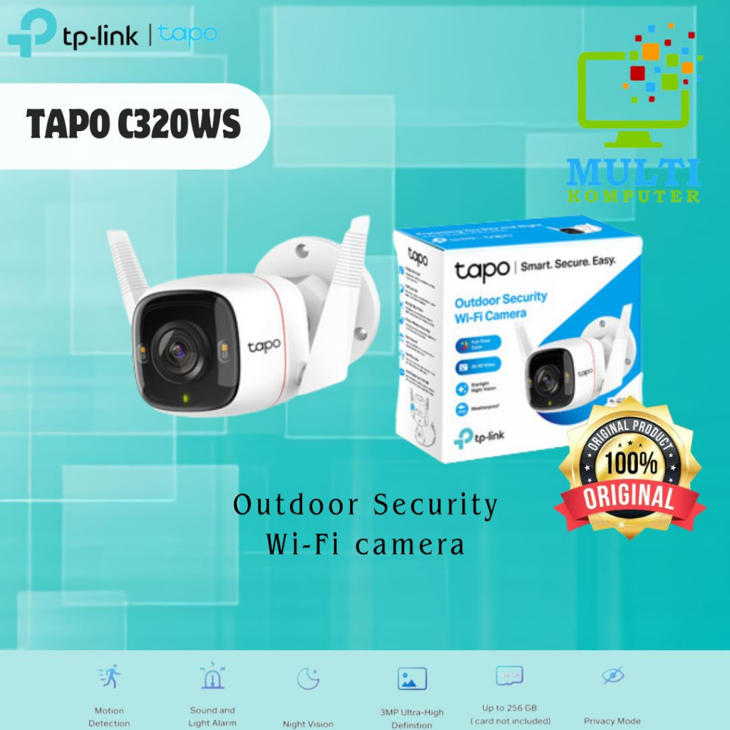 TP-LINK Tapo C320WS Outdoor Security Wi-Fi Camera - Tplink C 320ws