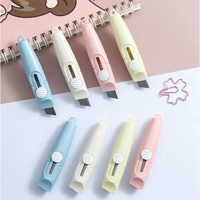 Pisau Cutter Pemotong Kertas Mini Motif Awan Cloud Cutter Pemotong Kertas Mini portable Travel Cutter