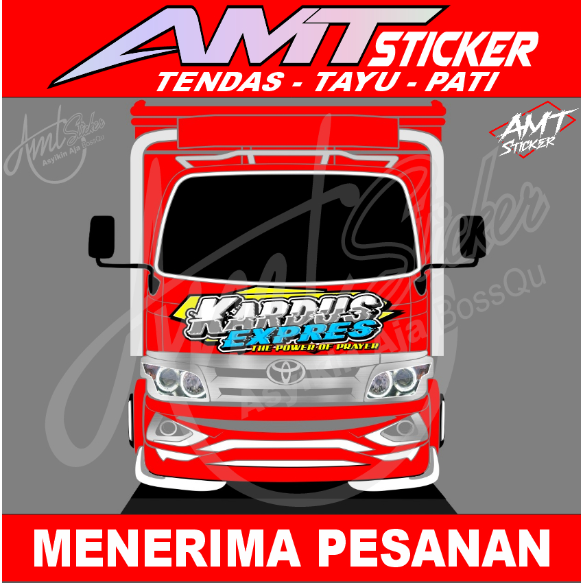 STIKER KABIN DEPAN TRUK DYNA STIKER PRINTING STIKER DECAL STIKER VARIASI STIKER KARDUS EXPRES STIKER