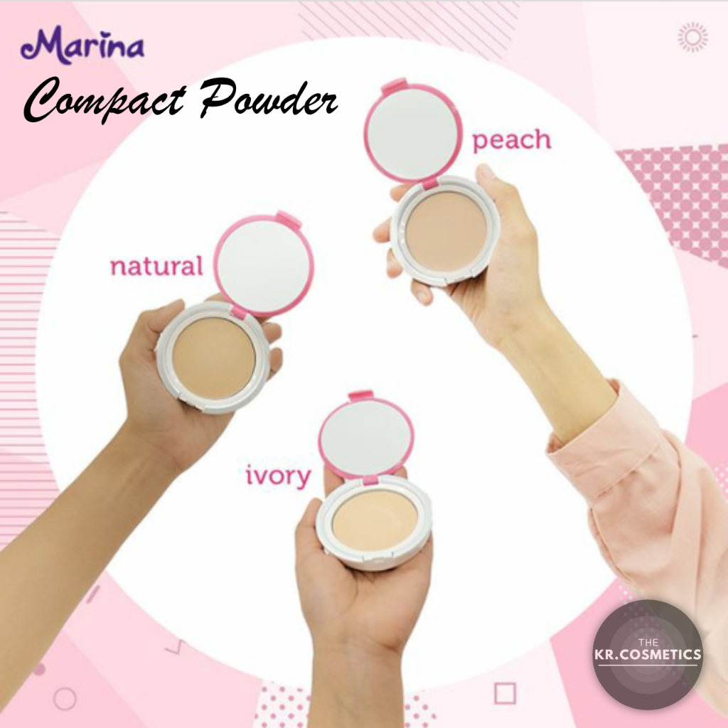 MARINA compact powder uv protection bedak padat 12 gr