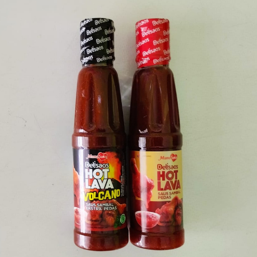 

MamaSuka Delisaos Hot Lava 160 ml Extra Pedas Volcano dan Sambal Pedas