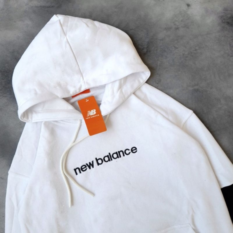 HOODIE JAKET SWEATER NEW BALANCE PUTIH FULLTAG &amp; LABEL