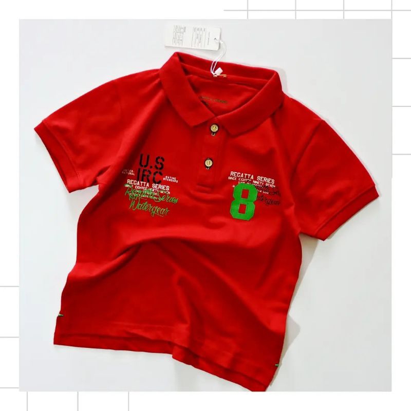 Kaos Polo Wangki Anak Laki Laki  Atasan Anak Cowok Bahan Lacos Premium Keren Berkualitas Distro