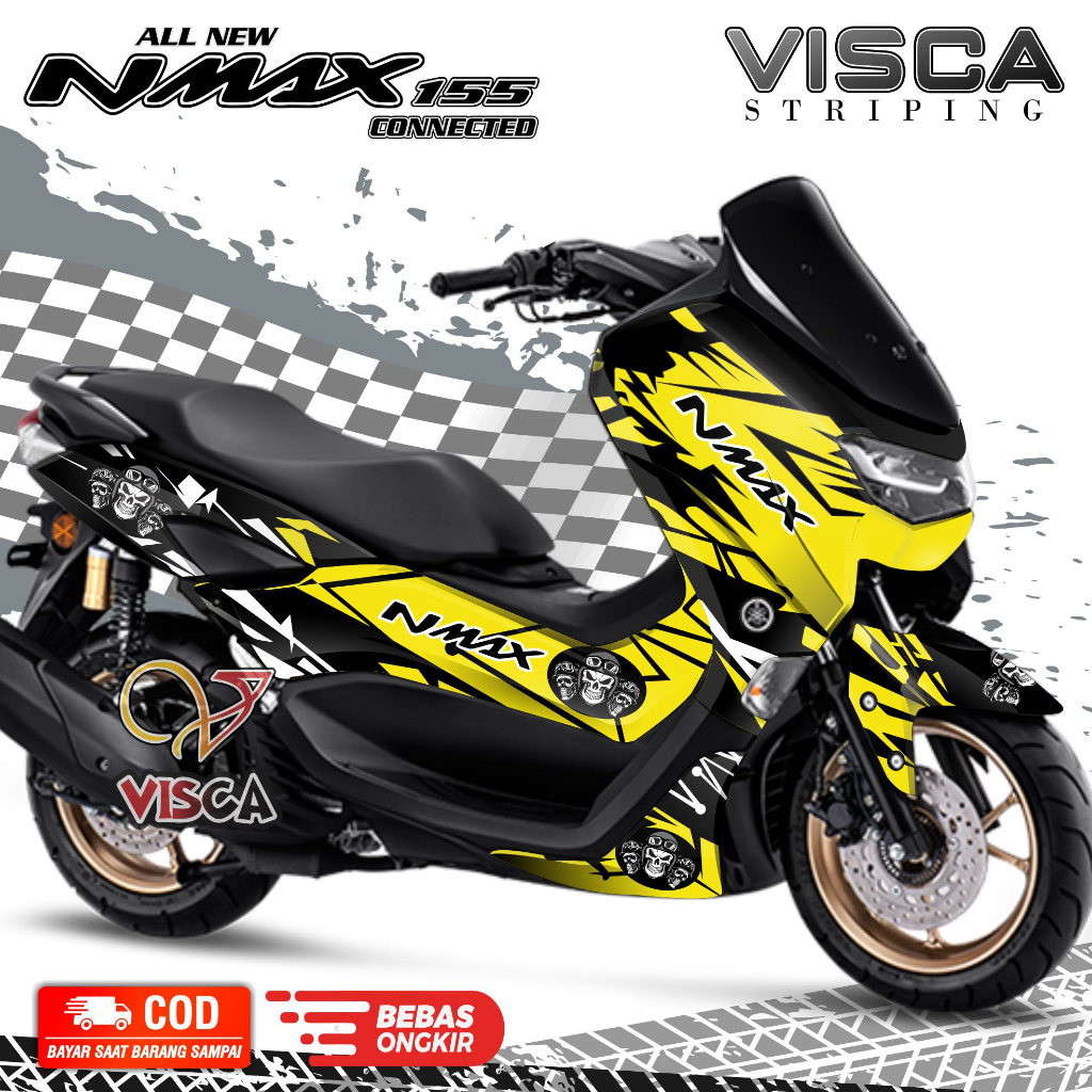 Decal Nmax Full Body Terbaru 2022 - Stiker Nmax 155 Full Body 2022 - Dekal Nmax 2022 Full Body - Str