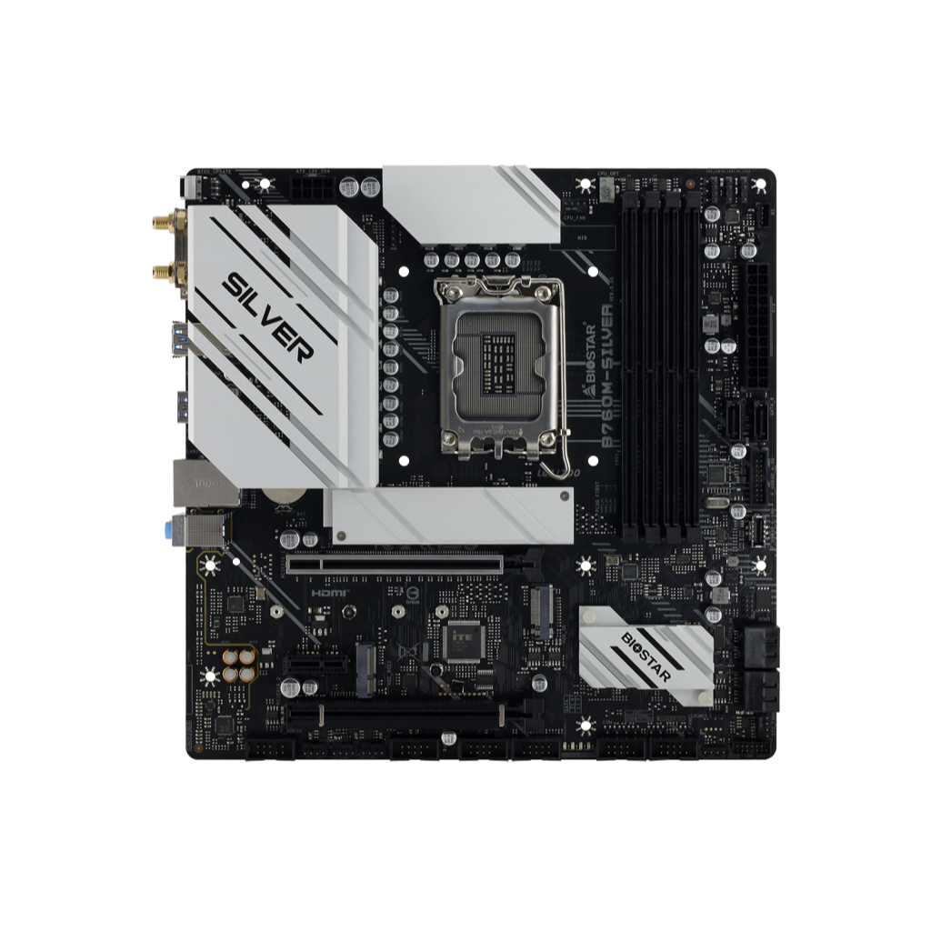 BIOSTAR B760M-SILVER PCIe 5.0 DDR5 LGA 1700