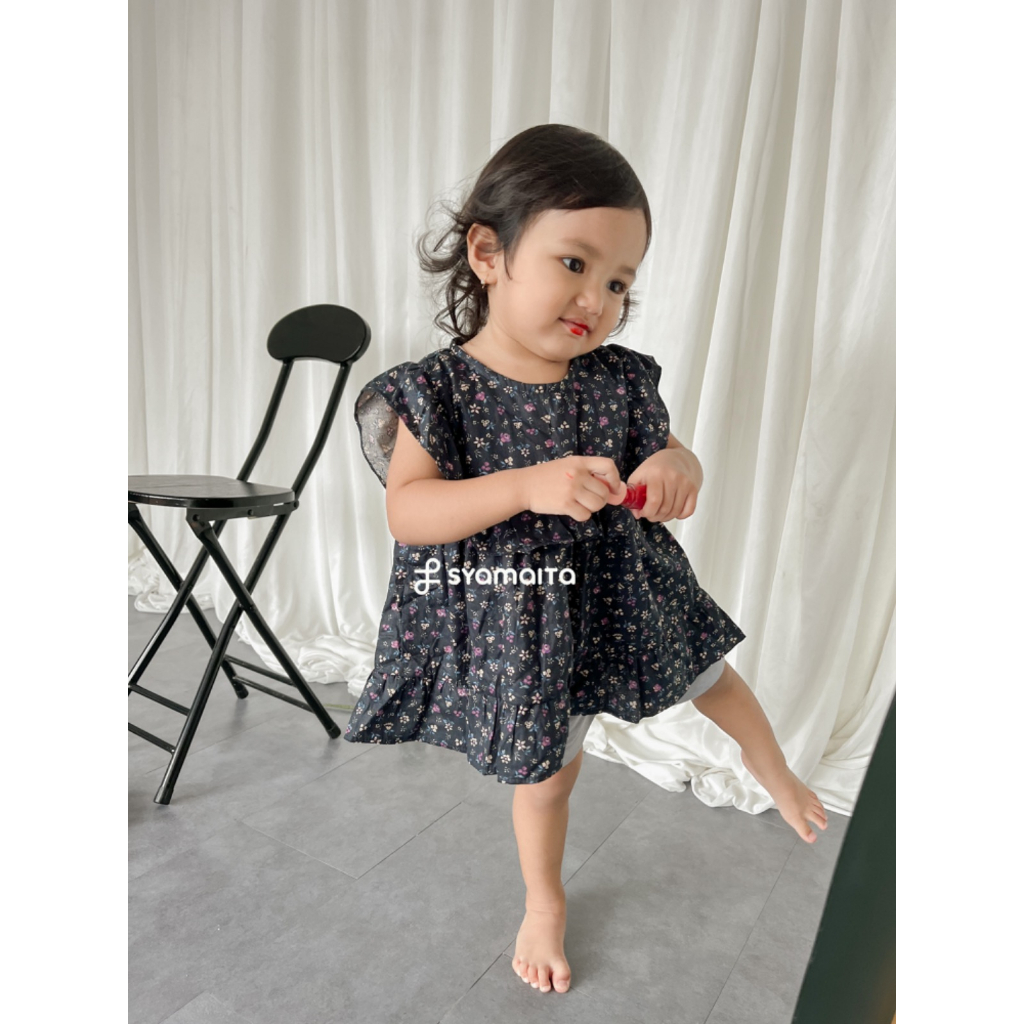 Little Bo-Ra Blouse//Midi Dress For Kids By Syamaita