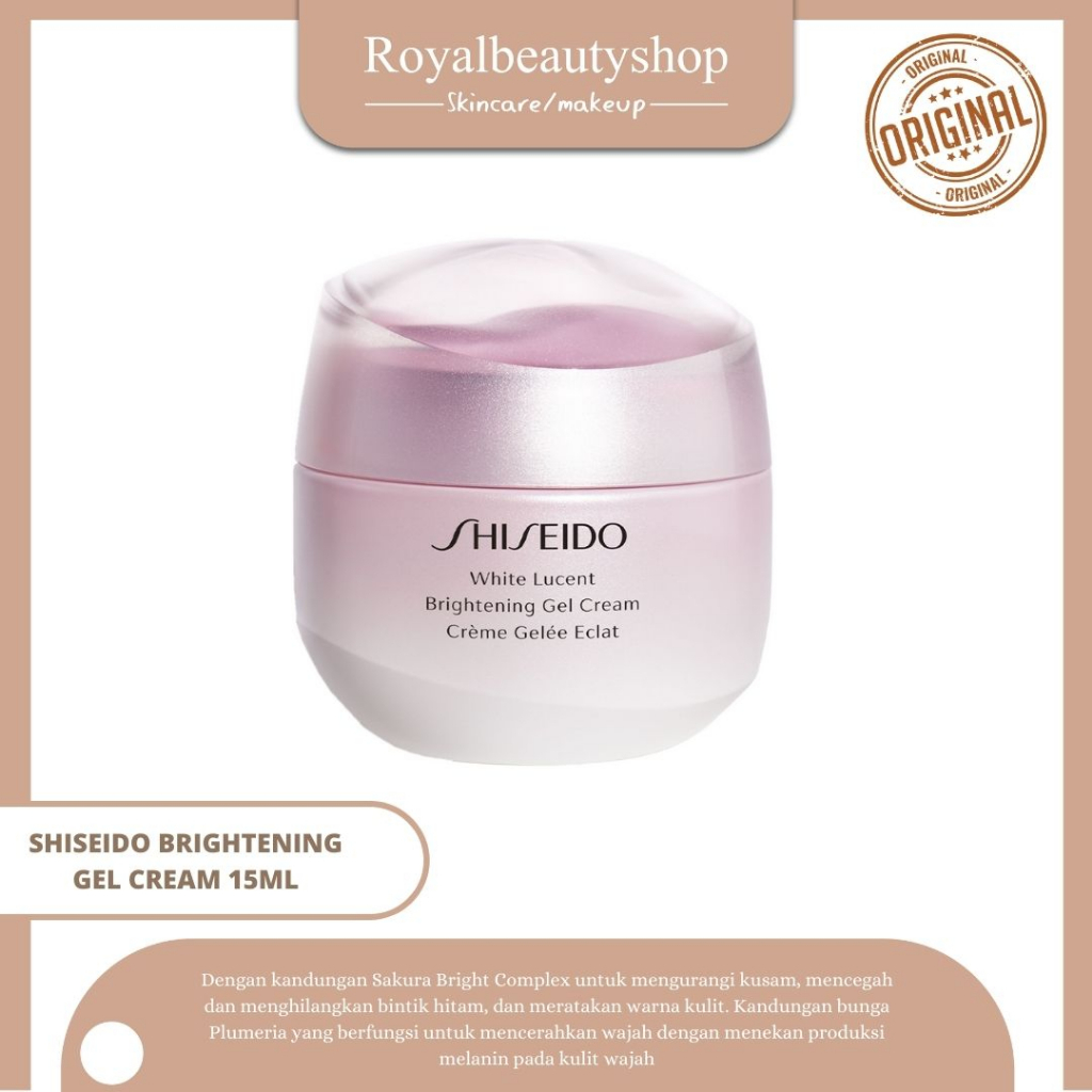 Shiseido White Lucent Brightening Gel Cream 15ml