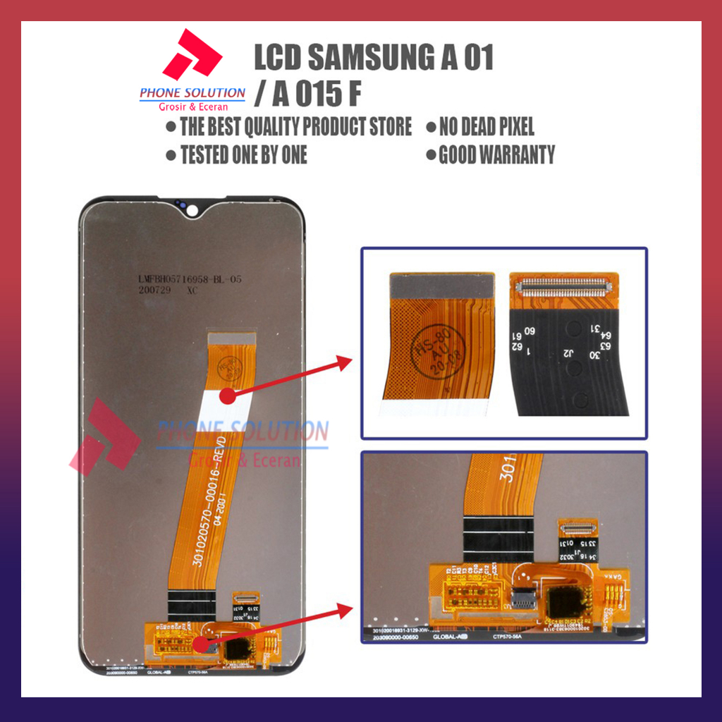 LCD Samsung A01 Original 100% Fullset Touchscreen // Supplier LCD Samsung - Garansi 1 Bulan