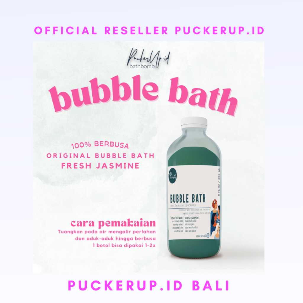Bubble Bath Mandi Busa | Over the Ocean | Fresh Jasmine | Puckerup.id Bali