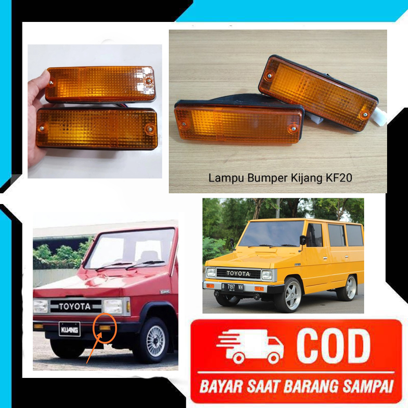 LAMPU SEN BEMPER DEPAN MOBIL TOYOTA KIJANG KF20 3K 4K - KIJANG KOTAK DOYOK FRONT LAMP SIGN