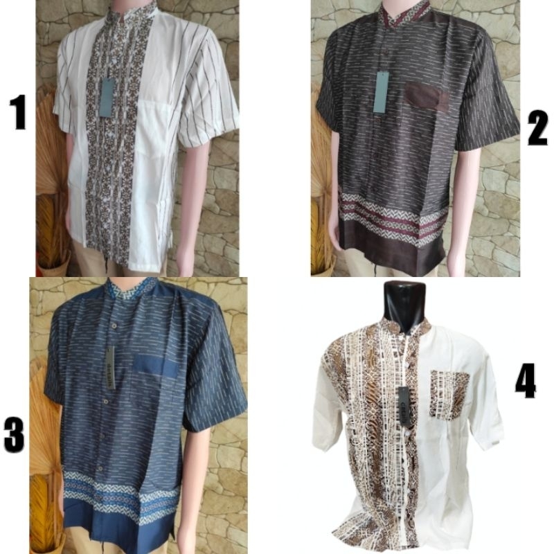 KEMEJA KOKO PRIA DETAILS SIZE M-XL