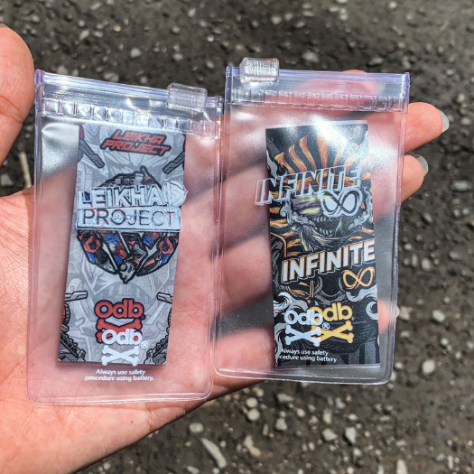 YC22 Ready wrap baterai 18650 odb free pouch Odb x Leikha Infinite Battery