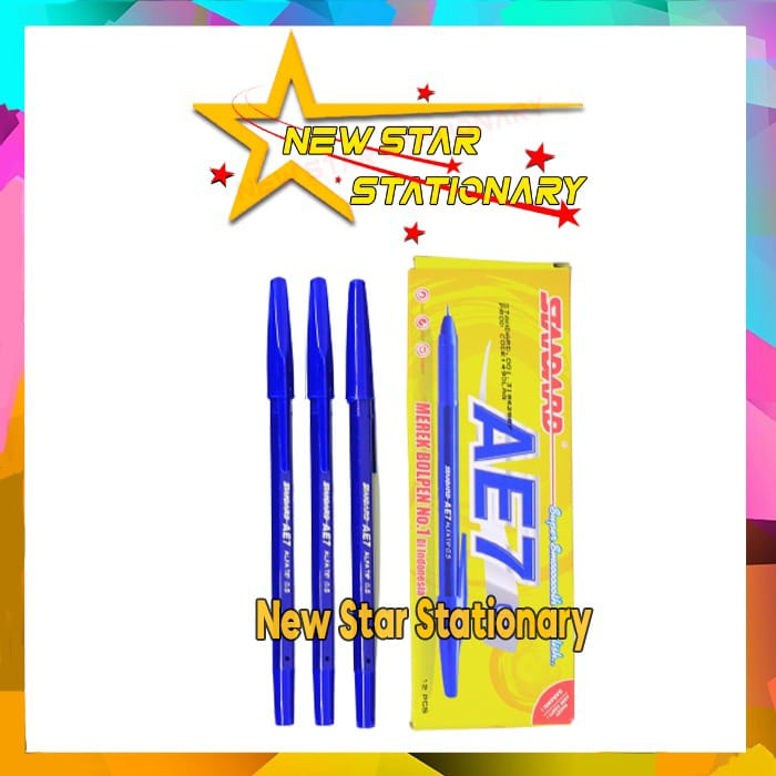 

Pulpen Standard AE7 Biru/Pcs