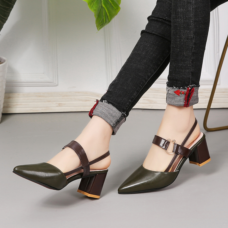 Korean Slingback Strap Office / Sepatu Kerja Wanita 5406 (36 - 40)