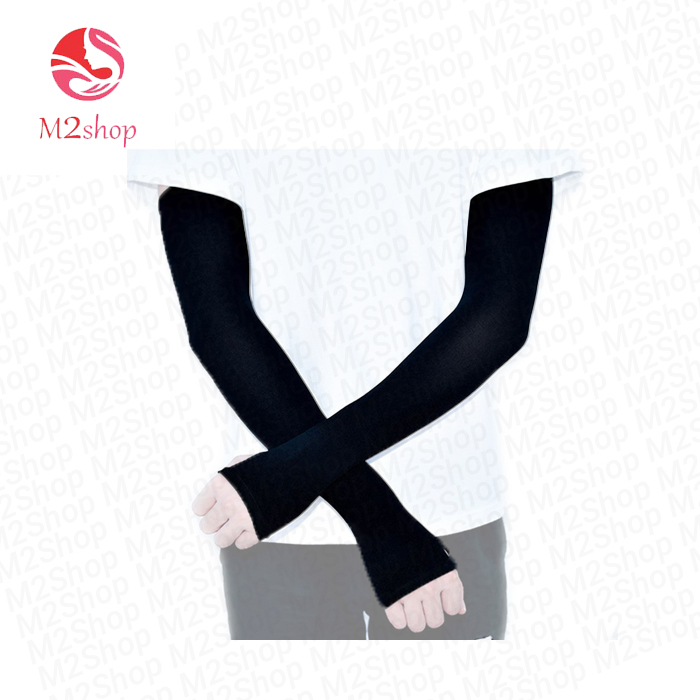 Manset Tangan Panjang Pria Muslim Wanita Hijab Jempol Spandex Anti UV - Manset Motor