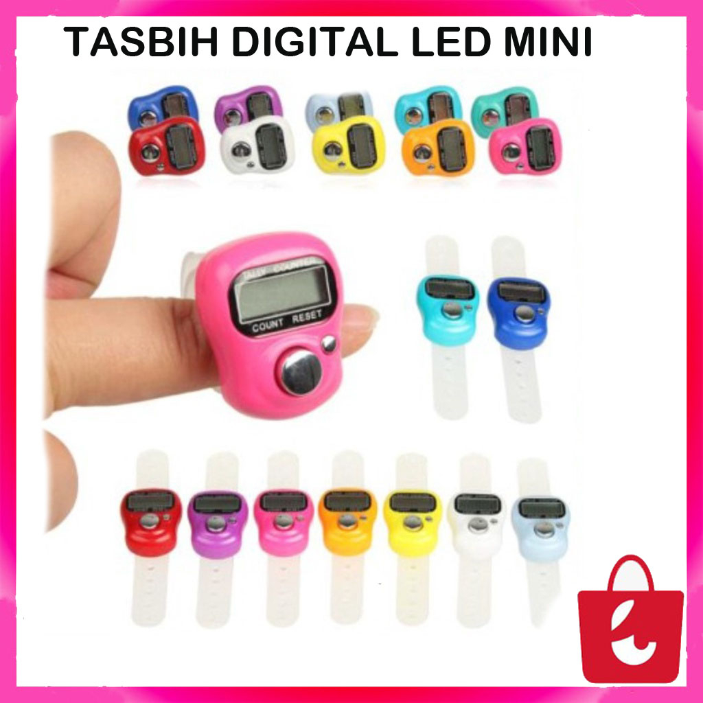 TASBIH DIGITAL MINI Alat Hitung Elektronik Finger Tally Counter Mini Jari Penghitung