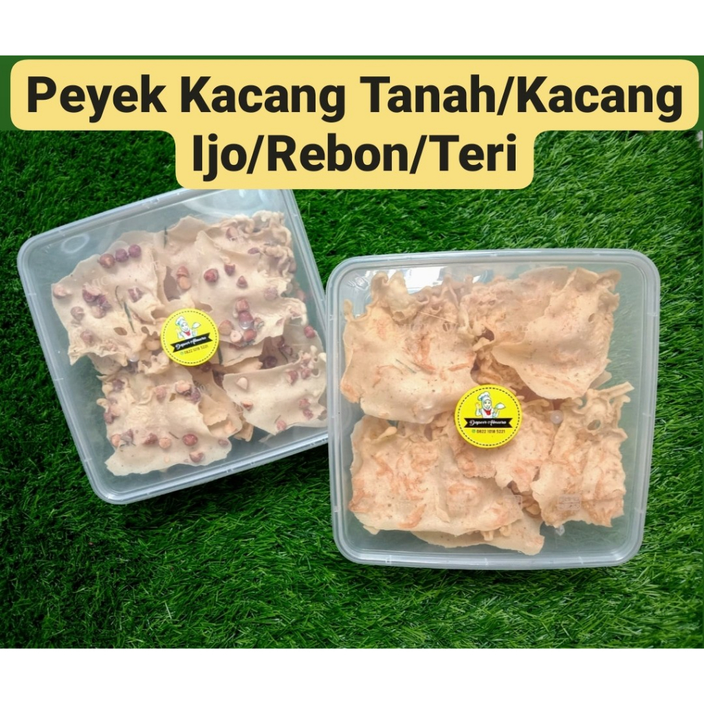 

Peyek Kacang Tanah/Kacang Ijo/Rebon/Teri