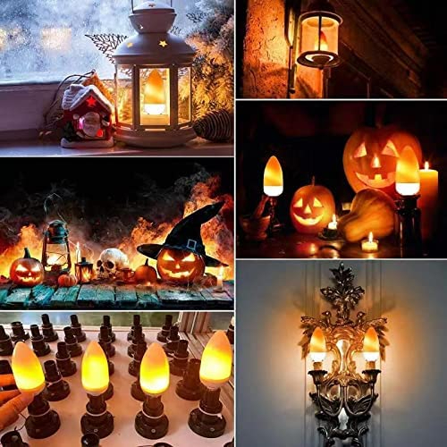 Lampu Bohlam LED Api Flickering Candle Light E27 Warm White 3W Lampu Hias Efek Api Desain Minimalis Estetik