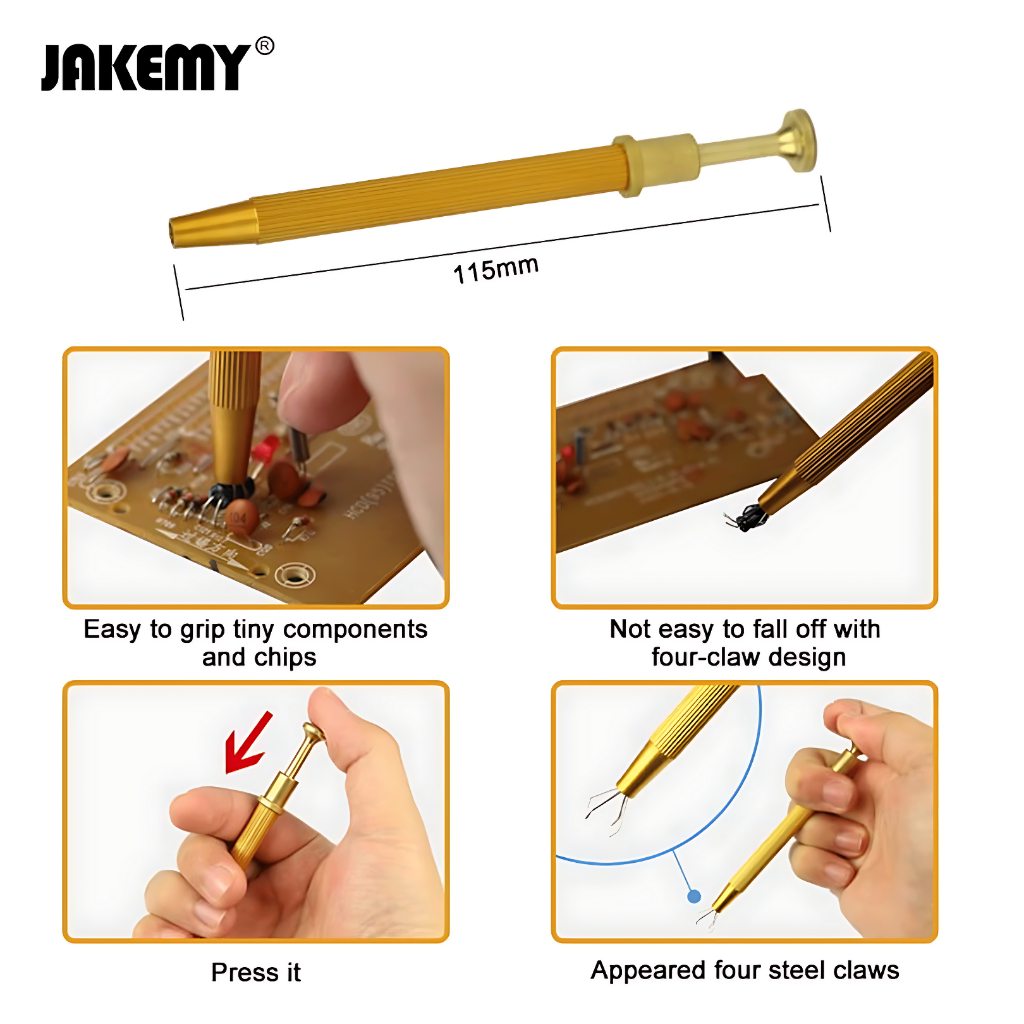 Jakemy Universal Brass Parts Grabber Gripper Gripping Tool - JM-T8-11 Original