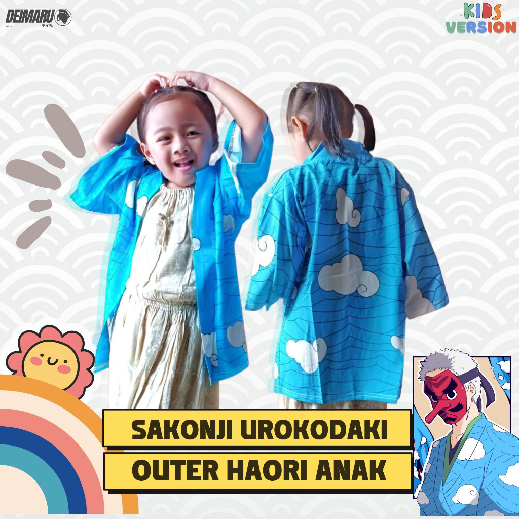 Kimono Anak Demon Slayer Urokodaki - Outer Urokodaki Kids Ver Unisex