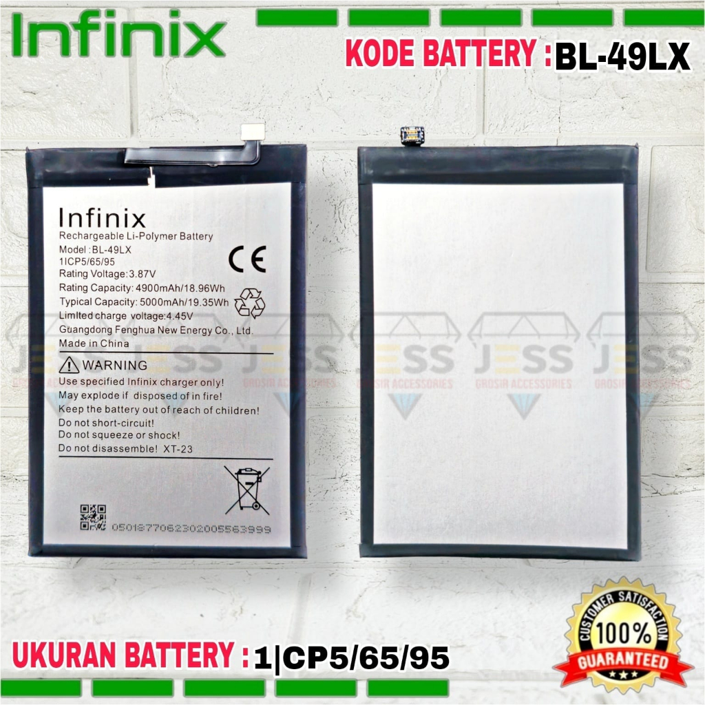Baterai Battery Original ERRLY BL-49LX BL49LX For Type INFINIX HOT 20S , X6827 &amp; HOT 12i , X665 , X665B &amp; HOT 12 , X6817