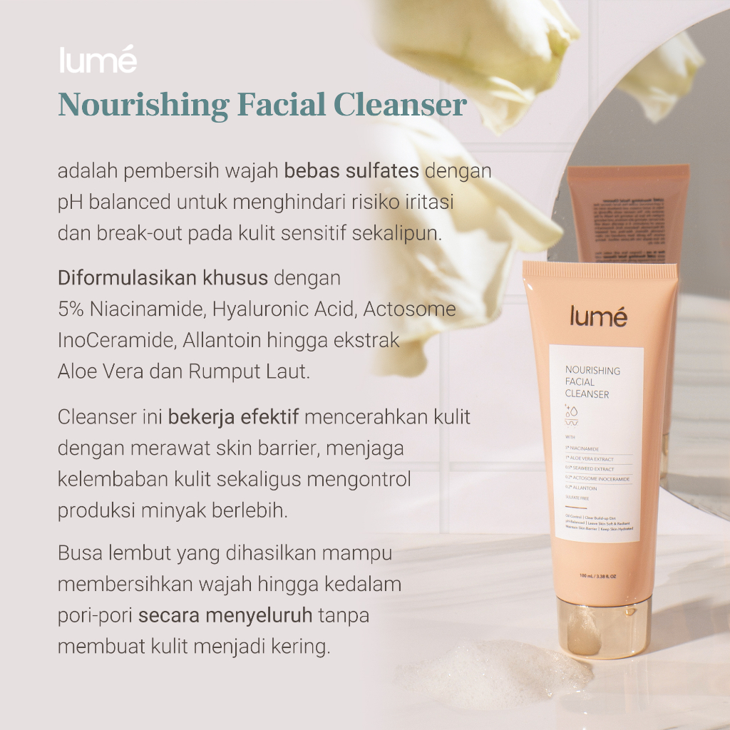 (Free Emas) LUME Nourishing Facial Cleanser Skincare