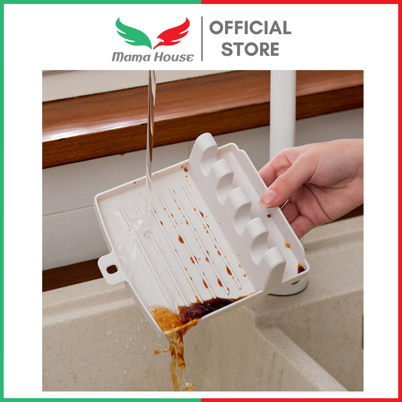 [MH] Rak Spatula Tempat Spatula &amp; Tatakan Spatula Dapur 5 Slot