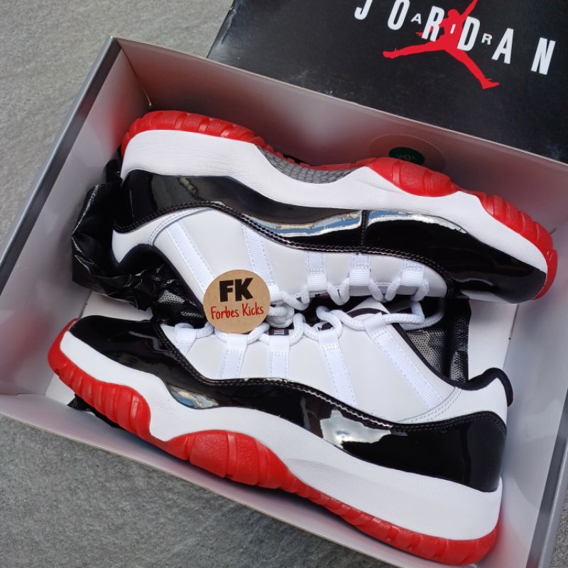 Air Jordan 11 Retro Low Concord Bred || black white infrared legend blue