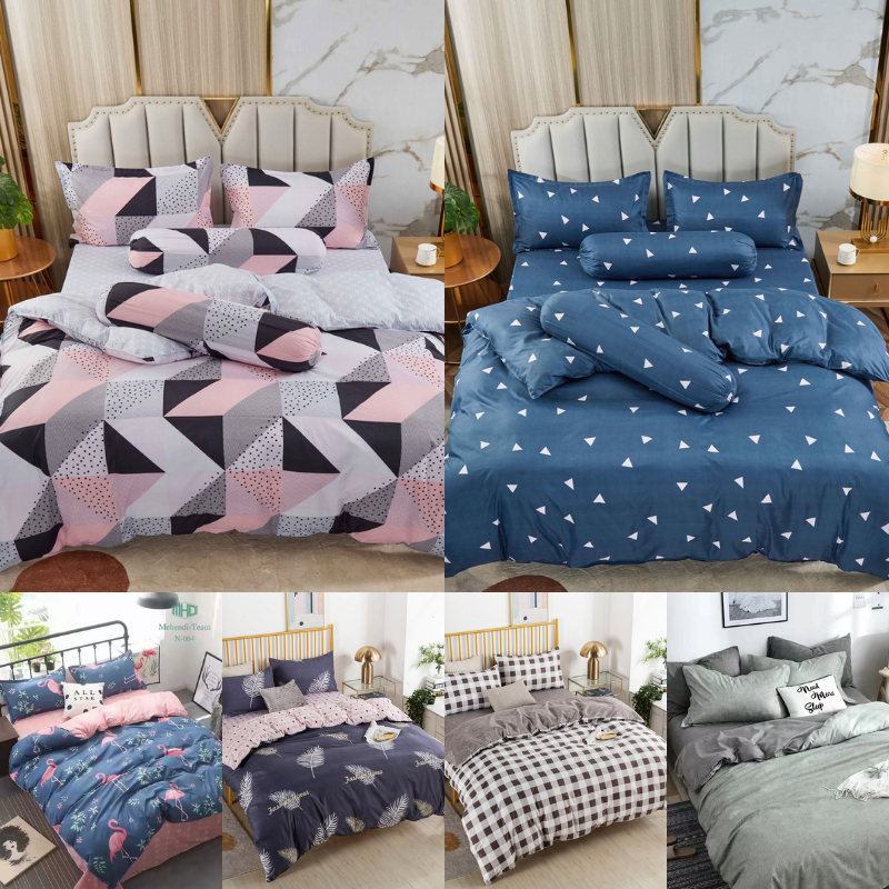 WEMARRY SPREI KATUN SET SARUNG BEDCOVER TANPA BUSA-SARUNG SPREI-SARUNG BEDCOVER