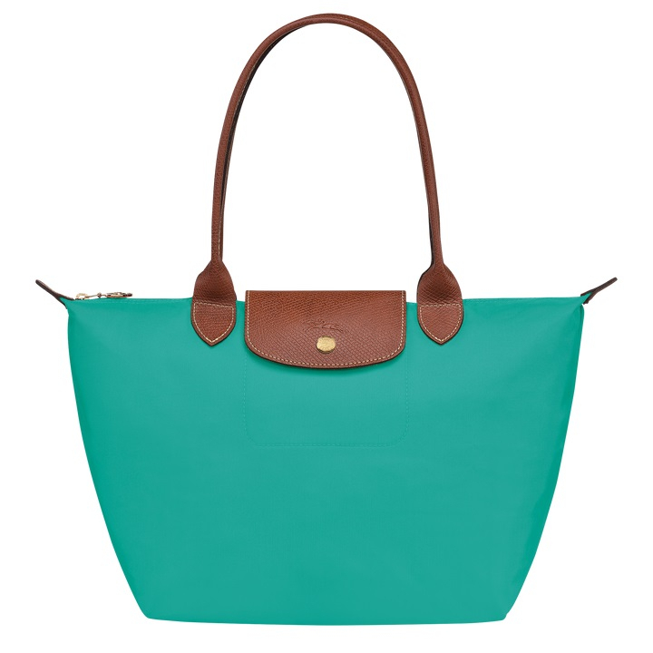 Le Pliage Small Long Handle Tote Bag Turqoise (28x26.5x15.5)