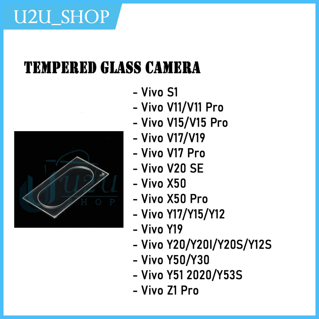 Tempered Glass Kamera Nano Flexible Vivo S1 V11/V11 Pro V15/V15 Pro V17 V17 Pro V19 V20 SE Vivo X50 X50 Pro Y17 Y15 Y12 Y19 Y20 Y20S Y20I Y12S Y50 Y30 Y51 Y53S Vivo Z1 Pro