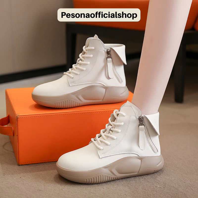 COD POS 451 Sepatu Sneakers Boot Wanita Stok Terbatas Produk Berkualitas