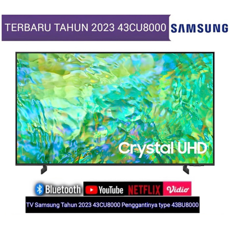 SAMSUNG CU8000 SMART TV 43INCH NEW