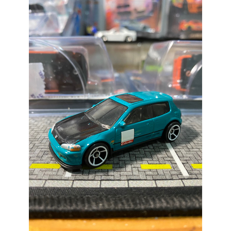 hot wheels civic eg hijau loose
