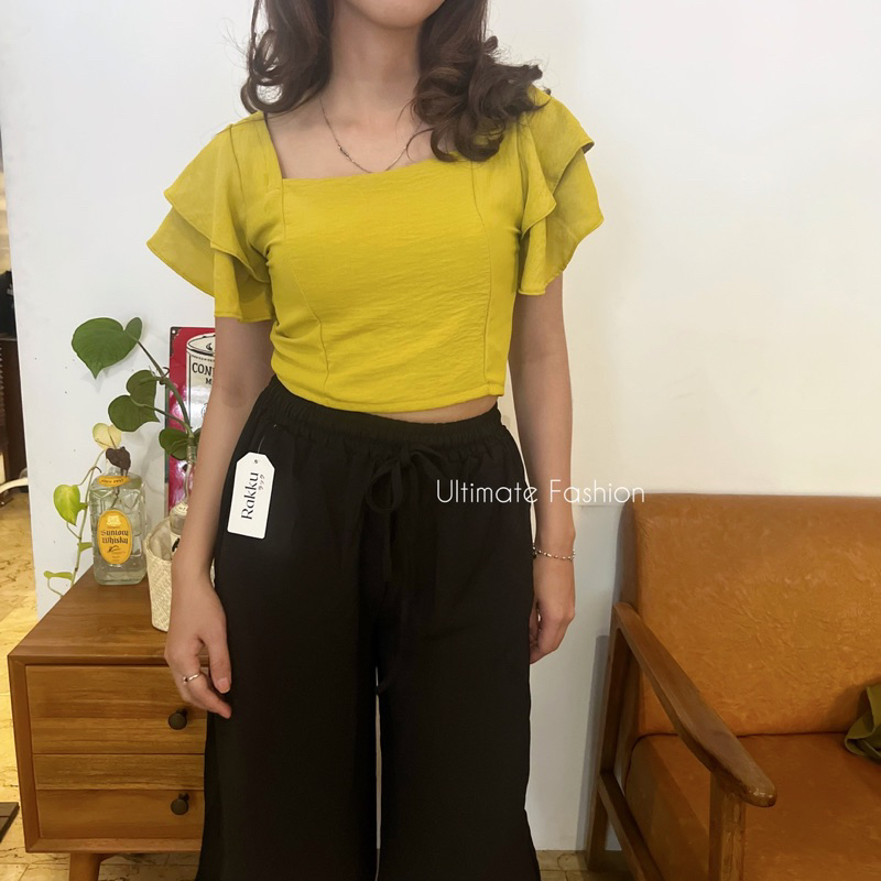 Merva Top Crinkle Korea - Atasan Wanita Santai Rakku 188