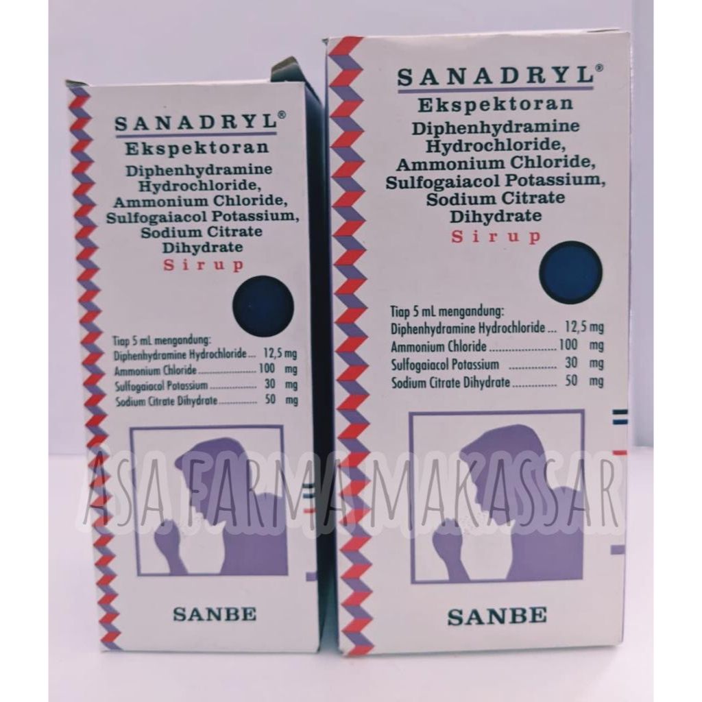 Obat Batuk Berdahak SANADRYL EXPECTORANT Sirup