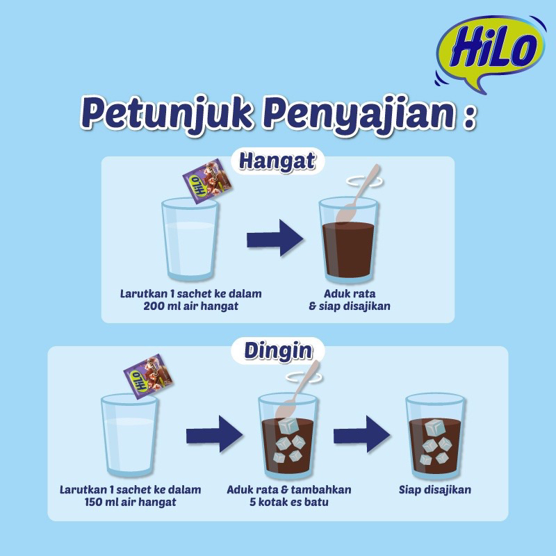 [CASHBACK 5%] HiLo Teh Tarik (1 Sachet) - Teh Tinggi Kalsium Bervitamin