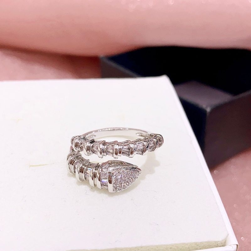 Cincin Zircon lapis emas Mata silver kilau Mirip emas asli mata tanam kilau Free size bisa setel Size sesuai jari Premium Quality Ring Swarovsky mata kilau Anti karat CZ201