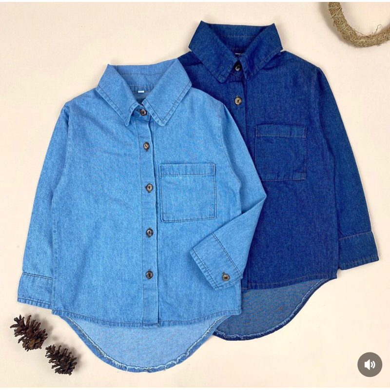 RACHIDKIDS / KEMEJA JEANS ANAK / ZEA BASIC JEANS SHIRT