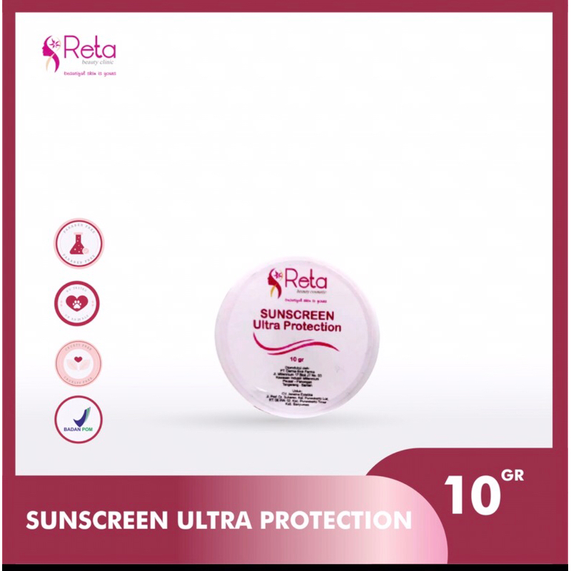 Sunscreen Ultra Protection / reta beauty clinic / sunscreen / sunscreen murah / sunscreen wajah / uv