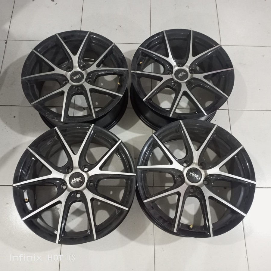 Velg Mobil Bekas Ring 17 GOROM HSR R17 Lebar 7,5 Lubang 5 ET45