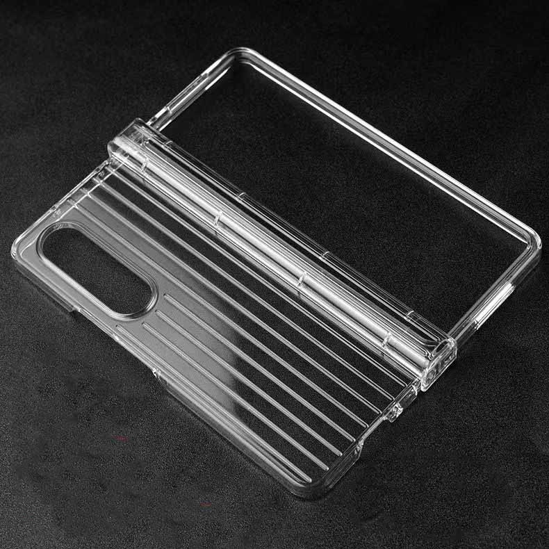 Luggage Hinge Motif Koper Clear Samsung z flip 3 4 Z fold 3 4 Case Cover Casing