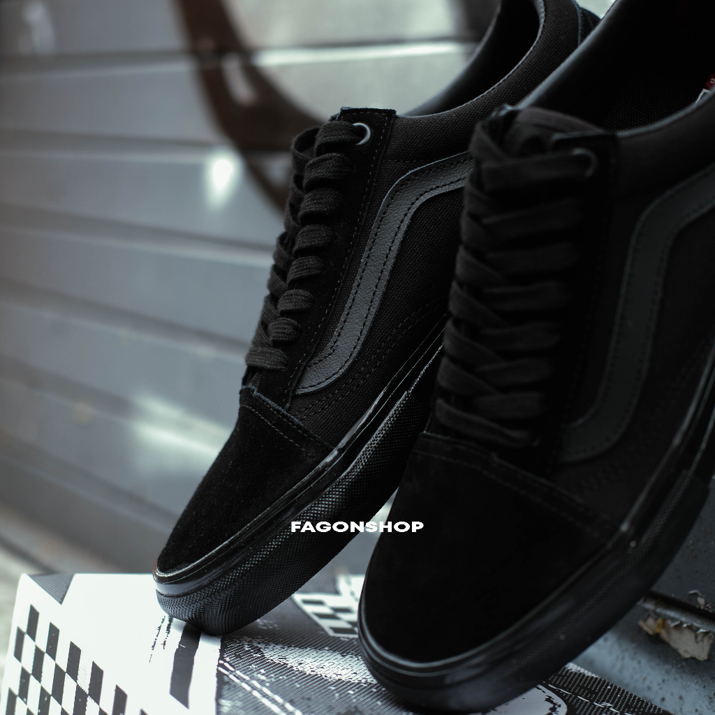 VANS SKATE PRO OLDSKOOL PRO SKATE BLACKOUT ORIGINAL 100%