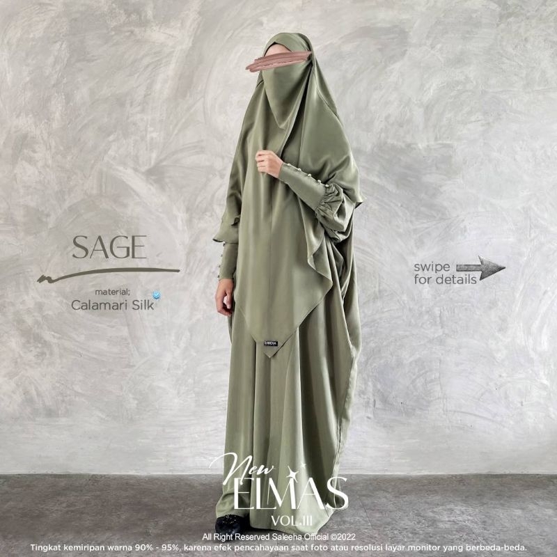 Abaya Elmas by Saleeha Nadia Kirana Gamis Elmas