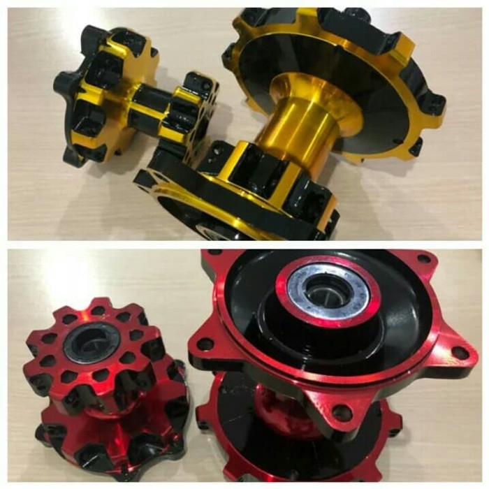 TROMOL SET SUPERMOTO CRF 150 KLX 150 SUPERMOTO SET DEPAN BELAKANG FREDAY WILWOOD DCROS MERAH HITAM G